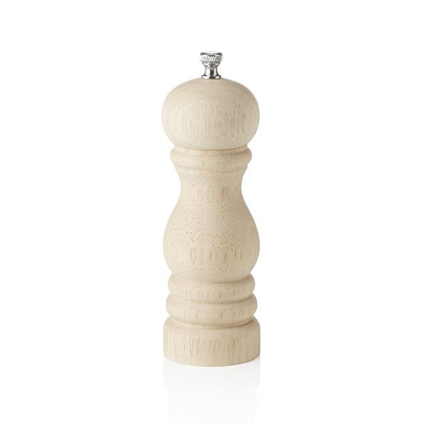 WAS Salzmühle Classic Mill natur, 15 cm Höhe, mit Keramikmahlwerk und unbehandelter Oberfläche, 2429015