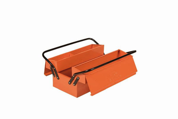 Bahco Metall-Werkzeugkasten, orange, 500x210x250 mm, 5 Fächer, 960100060