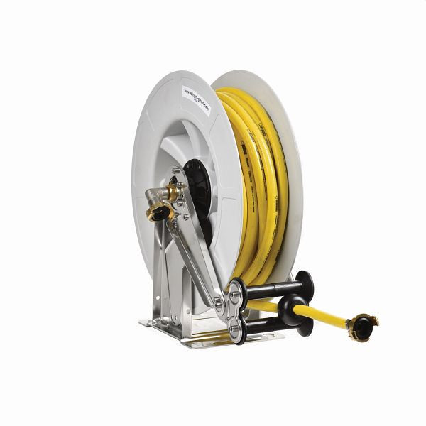 Ebinger Schlauchaufroller OSK 400, Kaltwasser, Rahmen und Achse in Edelstahl, Trommel ABS, 20 m Schlauch, 3.404.101