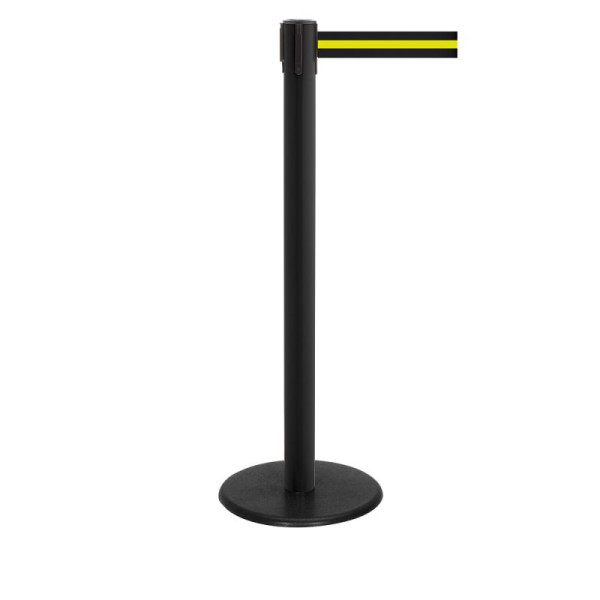 Stein HGS Personenleitsystem -P-Line Famous-, schwarz, schwarz/gelb/schwarz waagerecht (gestreift), mit Sicherheitsverschluss (selbstlösend), Gurtlänge: 4 m, 12822-0503