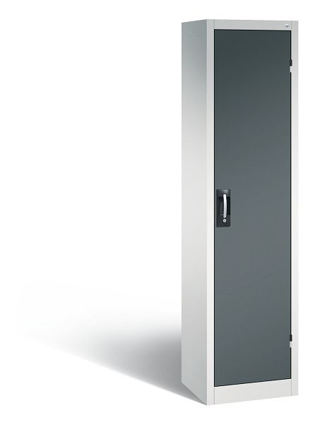 C+P Büro-Drehtürenschrank Acurado, H1950xB502xT400 mm, Lichtgrau/Anthrazit, 9234-05 S10012