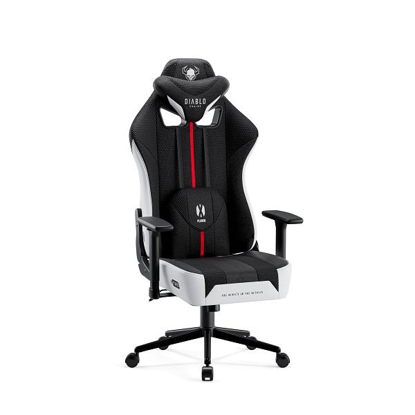 Diablo Chairs Gaming Stuhl mit Stoffbezug Diablo X-Player 2.0 klein, Weiß, 1742