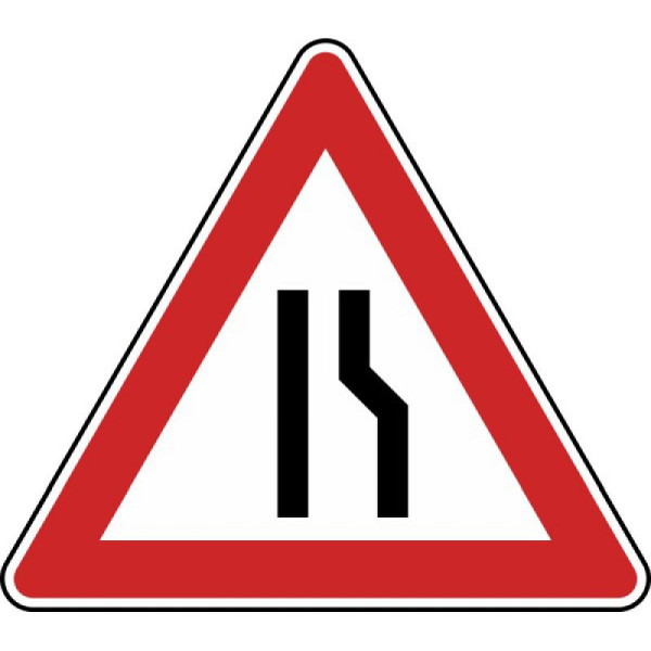 Stein HGS Einseitig verengte Fahrbahn, Verengung rechts Nr. 121-10, 1260 mm, RA1, Flachform 3 mm, 121-10-313