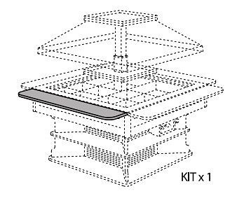 NordCap lange Tablettrutsche aus Holz, für Modell OASI 8, abklappbar, 455464905