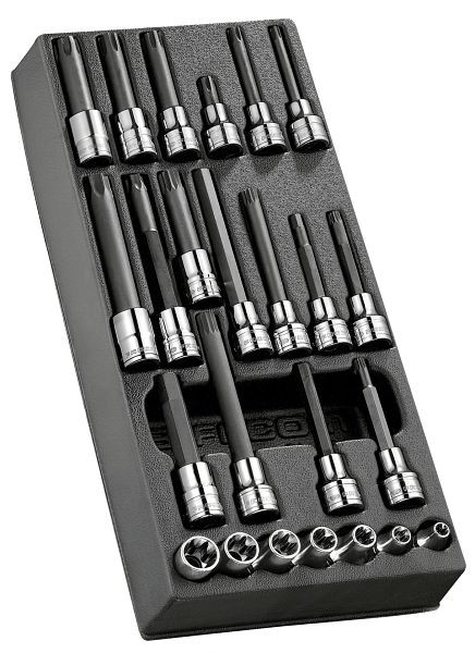 Facom Kunststoffmodul XL - Werkzeuge zum Anziehen und Lösen von Zylinderköpfen, 24-teilig, MOD.CH