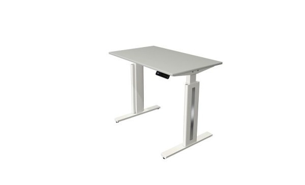 Kerkmann Sitz-/Stehtisch Move 3 fresh, B 1000 x T 600 mm, elektrisch höhenverstellbar von 720-1200 mm, lichtgrau, (Montage), 10183111-1