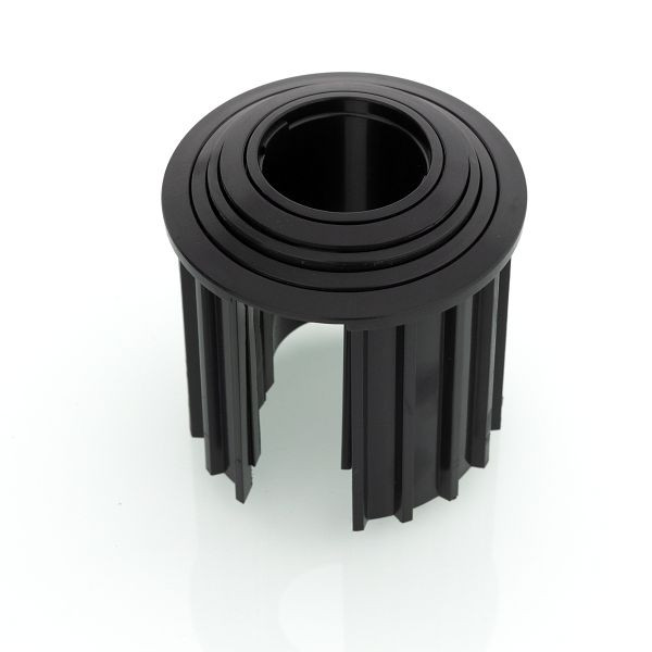 doppler Granitsockel-Reduzierringe Innendurchmesser 52,48,38,32,25 mm schwarz, Länge 60mm, 85897RR