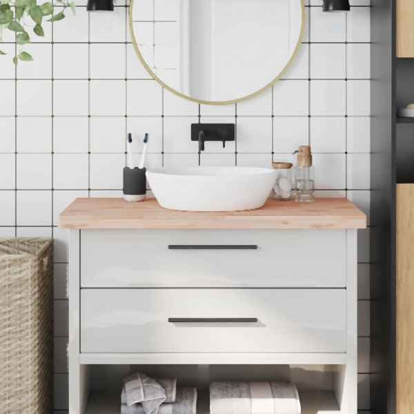 vidaXL Waschtischplatte 100x50x4 cm Massivholz Buche, 355992
