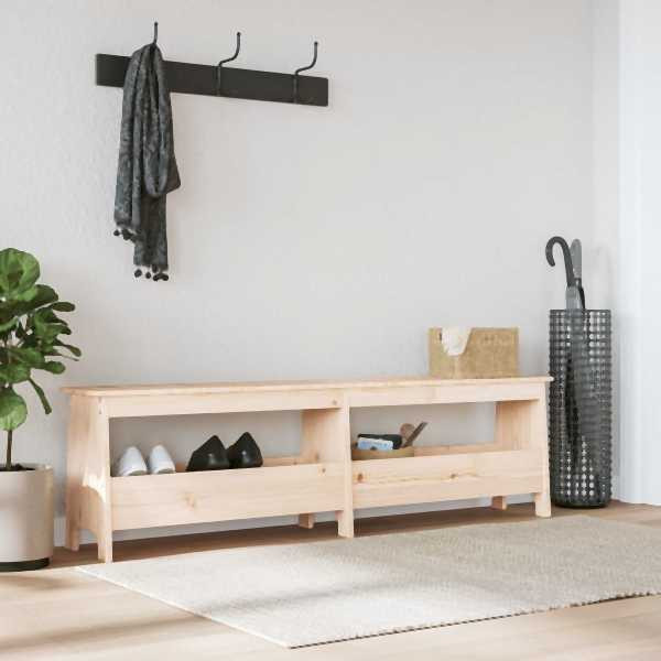 vidaXL Flurbank 160x28x45 cm Massivholz Kiefer, 837379, 8721012196643