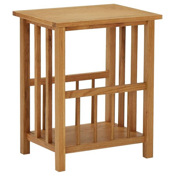 vidaXL Zeitungstisch 45x35x55 cm Eiche Massivholz, 289183