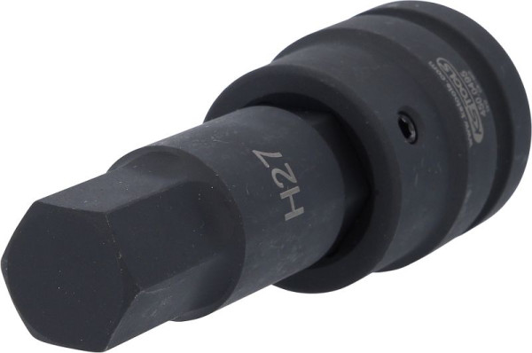 KS Tools 1" Kraft-Bit-Stecknuss Innensechskant, lang, 27 mm, 450.0495