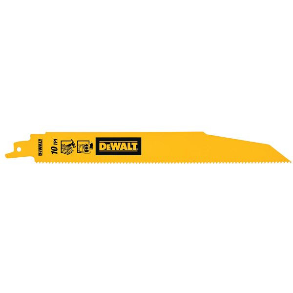 DeWalt Säbelsägeblatt Bi-Metall für universellen Einsatz 203mm 5-10TPI, VE: 25 Stück, DT2490-QZ
