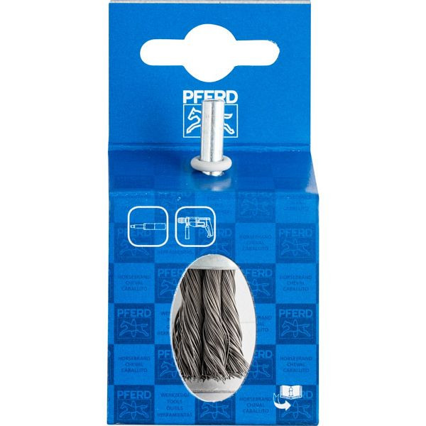 Pferd Pinselbürste mit Schaft, gezopft POS PBG 1919/6 ST 0,35, VE: 10 Stück, 43706001