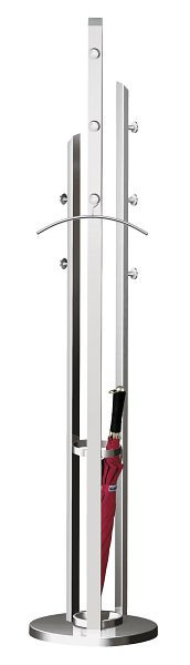 Kerkmann Garderobe Solitaire, Ø 400, H 1750 mm, alusilber, 30606914