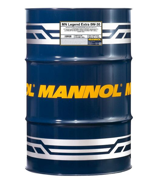 MANNOL Universal-Premium-Motorenöl 7919 Legend Extra 0W-30, VE: 208 l, MN7919-DR