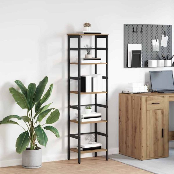 vidaXL Bücherregal Artisan-Eiche 40 x 29,5 x 149 cm Holzwerkstoff, 883915