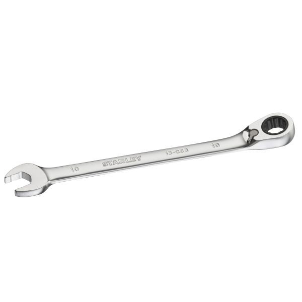 Stanley FATMAX Ringmaulschlüssel mit Ratsche 10 mm, 72 Zähne, 12-Kant, 15° gekröpft, FMMT13083-0