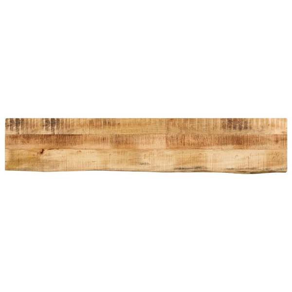 vidaXL Tischplatte 140x40x3,8 cm Baumkante Massivholz Raues Mangoholz, 370399