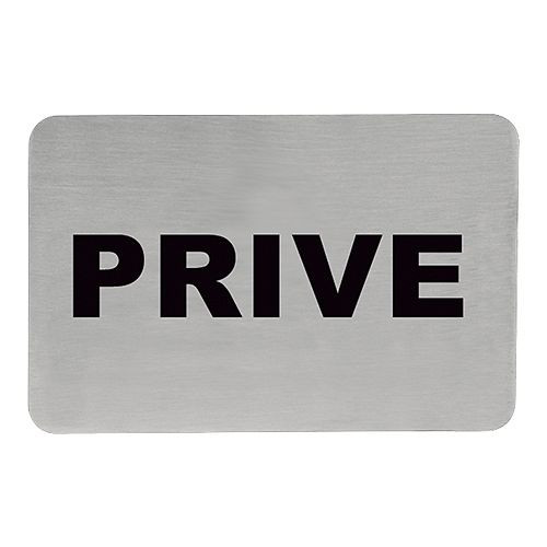 EMGA Textschilder, Text [prive], Edelstahl, 705208