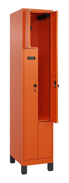 C+P Z-Spind Evolo PLUS, Füße, 2 Fächer, 1950x400x500mm, 2004/2004, Drehriegel, 049013-122 S10019