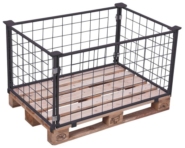 VARIOfit Palettenaufsatz Typ 62, Innenmaße: 1.160 x 760 mm, RAL 7016 anthrazitgrau, Nutzhöhe: 605 mm, pa-080.021/AG