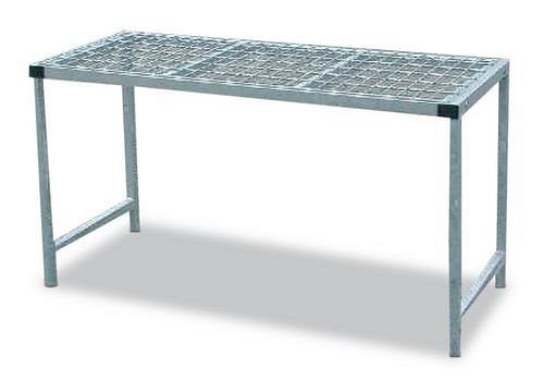 DENIOS Lagertisch für 10 Flaschen à 11 kg, Werkstoff: Stahl, 157507