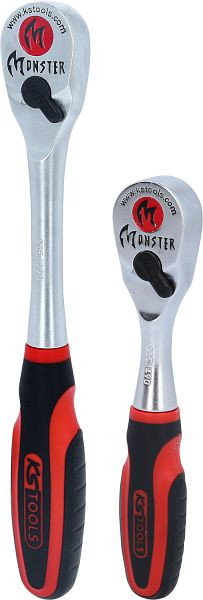KS Tools Monster Umschaltknarren-Satz, 2-tlg 1/4"+1/2", 935.0002