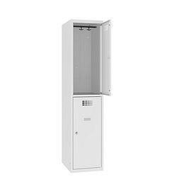 Eurobox Garderobenspind, 1 Abteil 2 Fächer, 400 mm, 0200-040102