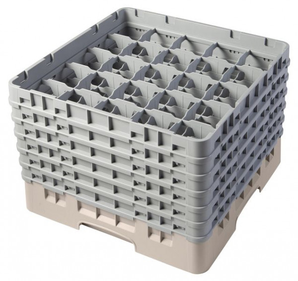 Cambro Spülkorb mit 25 Fächer Camrack® 29,8 cm Beige, 25S1114184