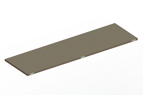Meta Spanplattenboden 2700x800x38 mm mit Zentrierblech, für Palettenregal MULTIPAL, 20077782