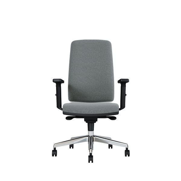 Bisley Bürodrehstuhl Stone, Mit Armlehnen, Aluminiumfußkreuz, TN9801 concrete, STONEALTN9801