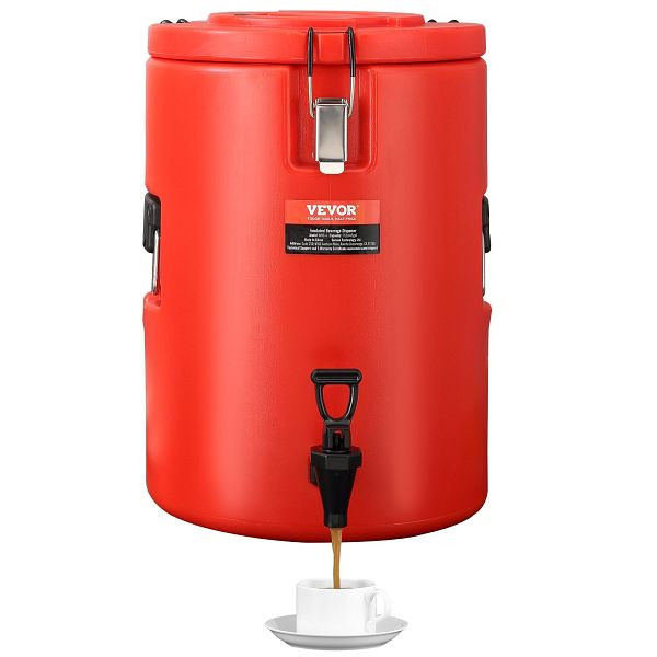 VEVOR Heiß- und Kalt17,2 L, Edelstahl mit Zapfen für Kaffee, Kalte Milch, Wasser, Saft usw. Isolierkanne Rund, YLHLQQYX5JL0EEU4SV0
