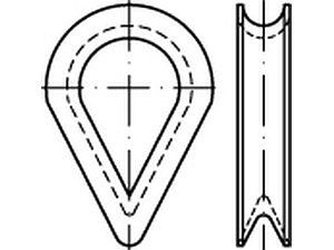Kauschen DIN 6899 Stahl BF 9 / RW 10 galvanisch verzinkt VE=S (50 Stück)