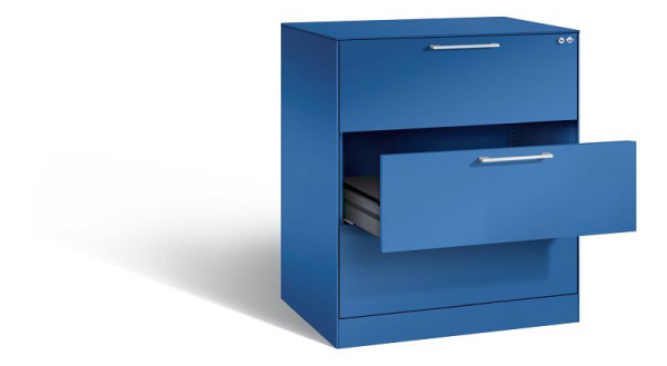 C+P Karteischrank Asisto, H1010xB800xT600mm, Farbe: Enzianblau, Bügelgriff, 146243-322 S10035