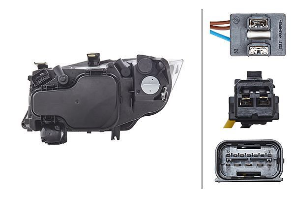 HELLA Bi-Xenon-Hauptscheinwerfer, für u.a. BMW 3 (E90), ECE, für Rechtsverkehr, rechts, 1EL 354 687-021