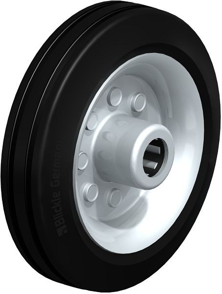 Blickle VE 150/20R Rad aus Vollgummi, Schwarz, 532093