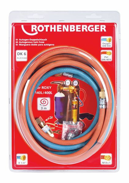 Rothenberger ROXY Doppelschlauchgarnitur 3m, 35785, 4004625056776