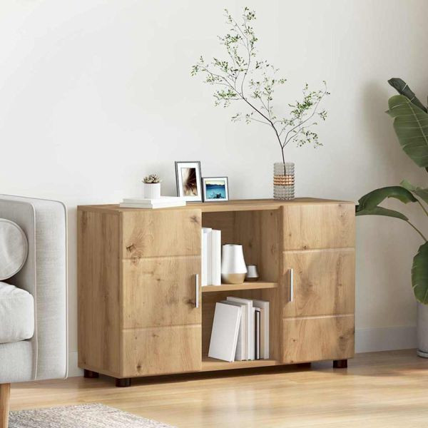 vidaXL Sideboard Artisan-Eiche 88,5 x 30,5 x 55,5 cm Holzwerkstoff, 880300