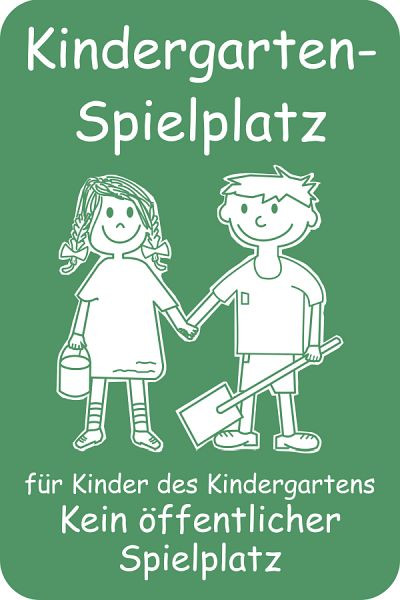 Moedel Kindergarten-Spielplatz..., Aluminium, 400x600 mm, 60210