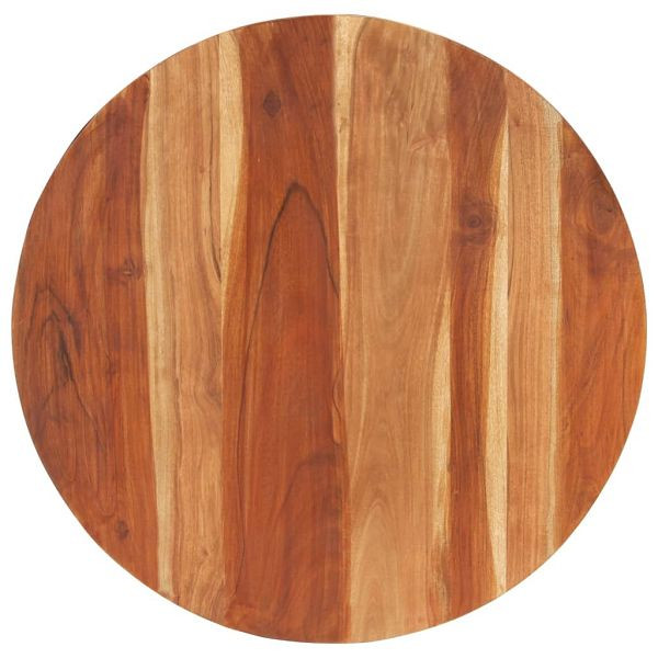 vidaXL Tischplatte Massivholz Palisander Rund 15-16 mm 80 cm, 285971