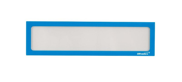 Ultradex Infotasche für Überschrift A5 quer/A4 hoch, blau, VE: 5 Stück, 510407