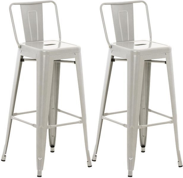 CLP Barhocker Mason, silber, VE: 2 Stück, 307509, 4251563457749