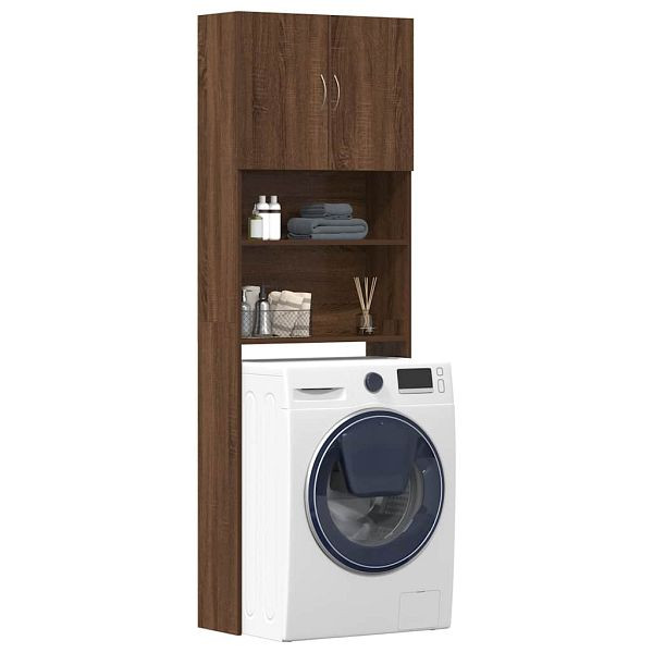 vidaXL Waschmaschinenschrank Braun Eichen-Optik 64x24x190 cm, 859133