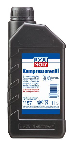 LIQUI MOLY Kompressorenöl, VE: 6 Stück à 1 Liter, 1187