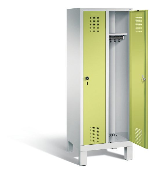 C+P Spind Evolo, H1650xB610xT500mm, Farbe: Lichtgrau / Viridingrün, 480106-20 S10020