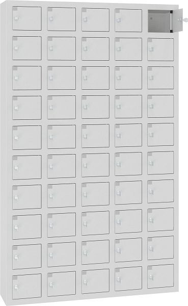 Eurobox Wertfachschrank / Schließfach, 5 Abteile, 50 Fächer, 0500-021510
