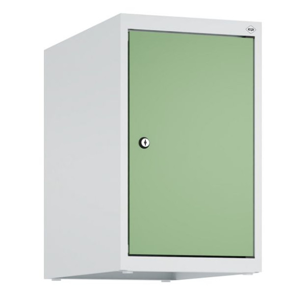 C+P Schrankaufsatz Classic PLUS, Aufsatzschrank, 7035/6011, Zylinderschloss, 500x300x500mm, 1 Abteil, 080090-10 S10021