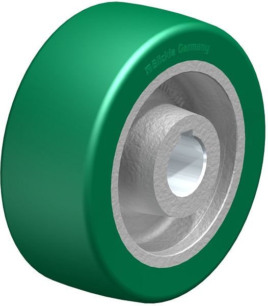 Blickle GSTN 127/25H7 Rad aus Blickle Softhane®, Grün, 754393