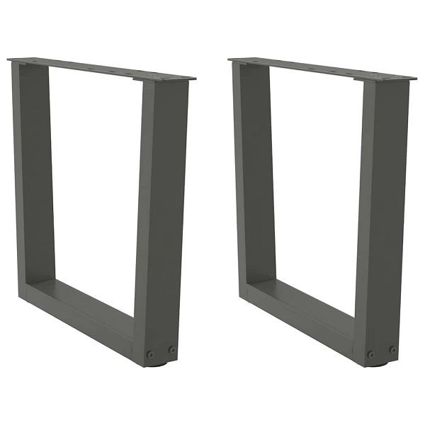 vidaXL Esstisch Beine V-Form 2 Stück Anthrazit 60x(42-43,3) cm Stahl, 4012634