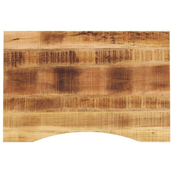 vidaXL Schreibtischplatte mit Aussparung 100x60x2,5cm Massivholz Mango, 370186